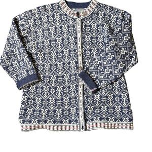 Vintage Squaw Valley Fair Isle Wool Cardigan Women’s L